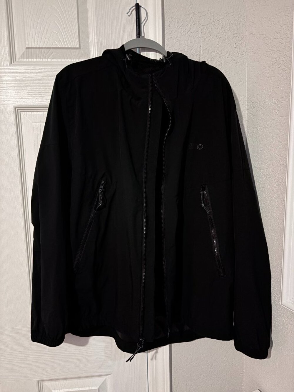 MENS BLACK AEROPOSTALE RAIN JACKET